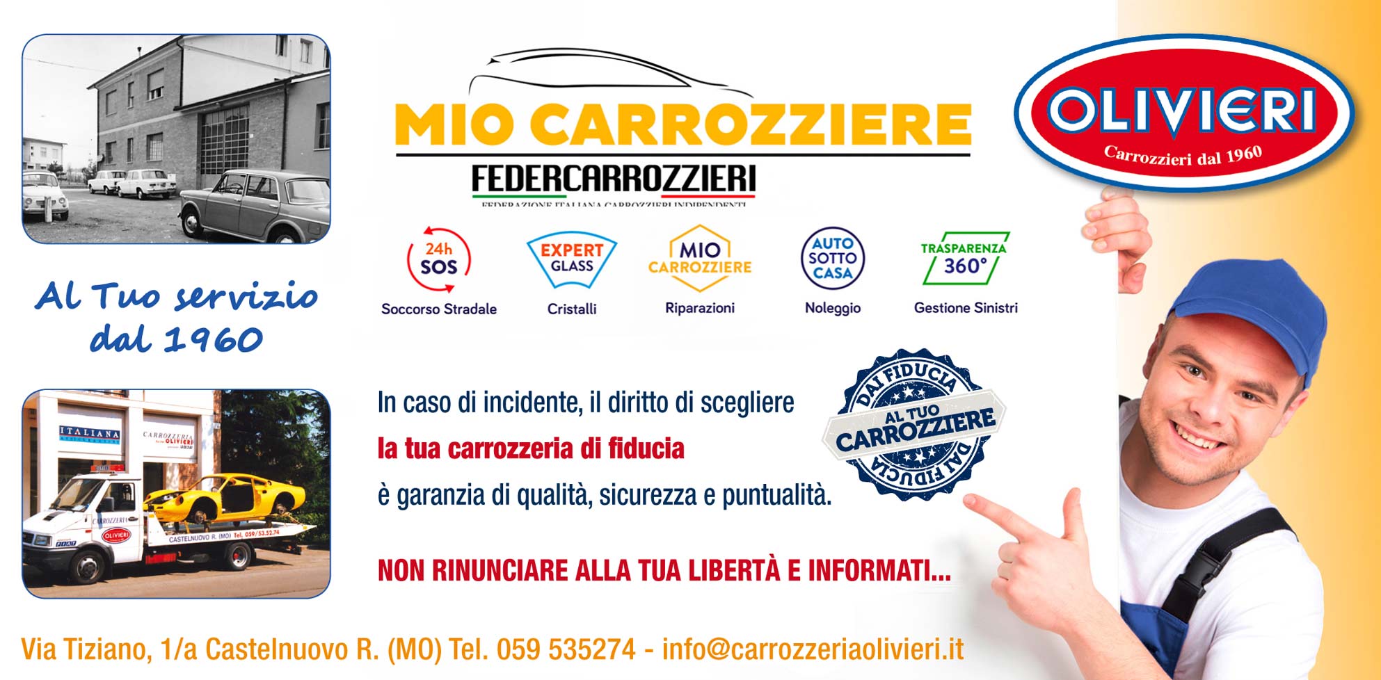 pubblicità carrozzeria olivieri modena