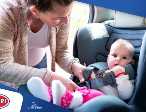 Come sanificare il seggiolino auto del bimbo